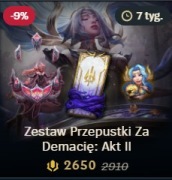 League of Legends – Zestaw Przepustki Aktu 2. Za Demacię (2650 RP) LOL