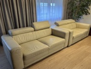 „Etap” Sofa Skórzana 2 szt.