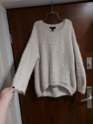 Damski swetr sweterek złota nitka LUREX atmosphere rozmiar 48 4XL 