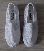 Balerinki tenisówki białe ażurowe 31