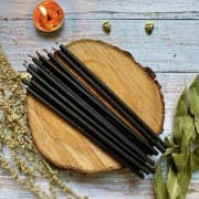 Świece intencyjne czarne 10 sztuk 18/6,5mm