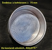 Lejek - sitko do kawiarek aluminiowych BIALETTI 10 TZ - średnica 75 mm
