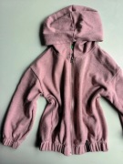 BENETTON RÓŻOWA BLUZA BROKAT KAPTUR R.116