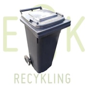 POJEMNIK NA ŚMIECI ODPADY POJEMNIKI 80L GRAFIT