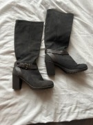 Kozaki PEPE JEANS, grafit, 38