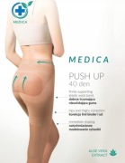 Rajstopy Push Up, Gabriella MEDICA, 40 den, rozmiar 3, kolor beż