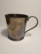 Stary metalowy kubek platerowany