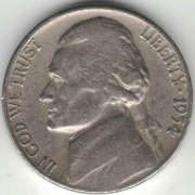 USA 5 centów 1954 D - nr 2