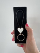 Breloczek w etui pudełku nowy serce rzemyk serduszko