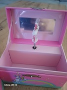 Szkatułka pudełko z poztywką lusterkiem na biżuterię nowe