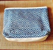 Nordstrom Kosmetyczka duża Biała Niebieska