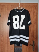 Bluzka tunika sukienka sportowa z nadrukiem H&M