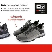 Hi Mountain Buty trekkingowe męskie 44 - odporna i amortyzująca podeszwa