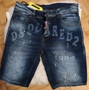 DSQUARED2 krótkie spodnie blue jeans rozmiar 46