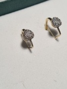 Kolczyki złote - błyszczące serca