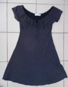 CACHE CACHE SUKIENKA CZARNA W KROPKI LEKKA ZWIEWNA 38 