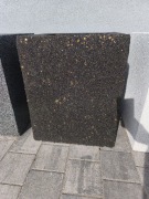 Czarno złota doniczka ogrodowa zewnętrzna styropianowa 