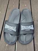 Lonsdale klapki męskie sportowe czarne basenowe wakacje ogród 45