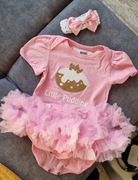 Tutu romper różowy miękki tiul rozmiar 9-12m