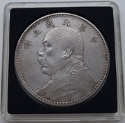 1 dolar - yuan - Fat Man 1914 Chiny - srebro 