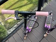 Hulajnoga dla dzieci z hamulcem ręcznym i amortyzacją Mid 5 fioletowa