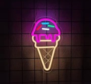NEON LÓD LODY LODZIARNIA SZYLD LED DO LODZIARNI CUKIERNI 