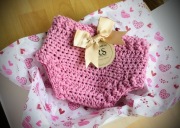 Newborn Baby Bloomers, Szydełkowe majteczki/osłonki na pieluszkę
