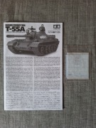 czołg T-55A TAMIYA 35257 + gąsienice MINIART 37048 skala 1:35
