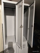 Szafka BHP metalowa socjalna na ubrania 4 skrytkowa 180 x 60 x 50 FV Vat