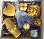 Box prezentowy świece z wosku pszczelego 