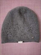 Czapka Simple szara 100% wełna M/l