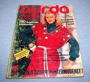 Burda Moden 10/1976 + wykroje Vintage Moda szycie krawiectwo