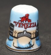 Naparstek Kolekcjonerski porcelanowy Włochy - Wenecja Venezia