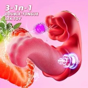 Masturbator wibrator damski język punkt G Medusa