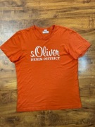 Koszulka pomarańczowa bawełniana tshirt S Oliver rozmiar L