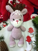 Reniferek wykonany na szydełku