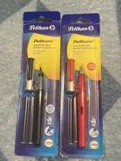 Pióro wieczne Pelikan Czarne / Czerwone stalówka M 2 sztuki w zestawie