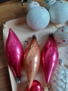Stare bombki choinkowe PRL sople 12 cm cena za 3 szt