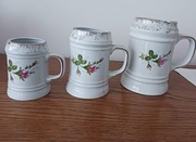 Porcelana Chodzież-kufle 3 sztuki