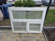Okno PCV do kiosku gastronomicznego 132,5x111cm – lufcik + okienko podawcze