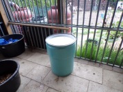 Beczka metalowa 60 l,używana
