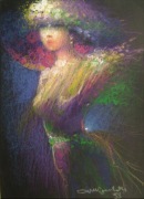 ANIOŁ ŚWIATŁA * pastel olejny * MIKOŁAJ KONCZALSKI