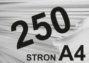 Druk Wydruk A4 mono do 250 stron KSERO KIELCE