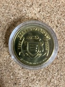 Zestaw trzech kolekcjonerskich numizmatów