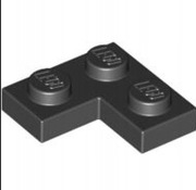 LEGO 2420 Czarna płytka narożna 2x2 242026 2szt
