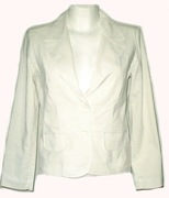 BIAŁA MARYNARKA ŻAKIET AG-BASIAK rozm L / 40 (A059) 