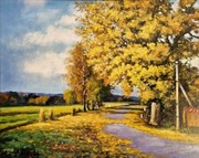 Obraz olejny Droga do domu 