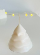 Świeca choinka minimalistyczna, mini dekoracja świąteczna na gwiazdkę