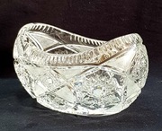 Kryształowa żardiniera,  owocarka, Vintage  PRL 