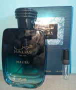 Rasasi Hawas Malibu świeże letnie perfumy świetne parametry Perfumetka 3ml